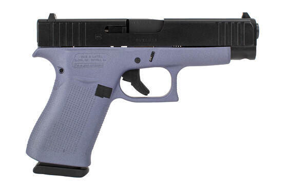 GLOCK 48 9mm Lavender Pistol features a 4-inch barrel